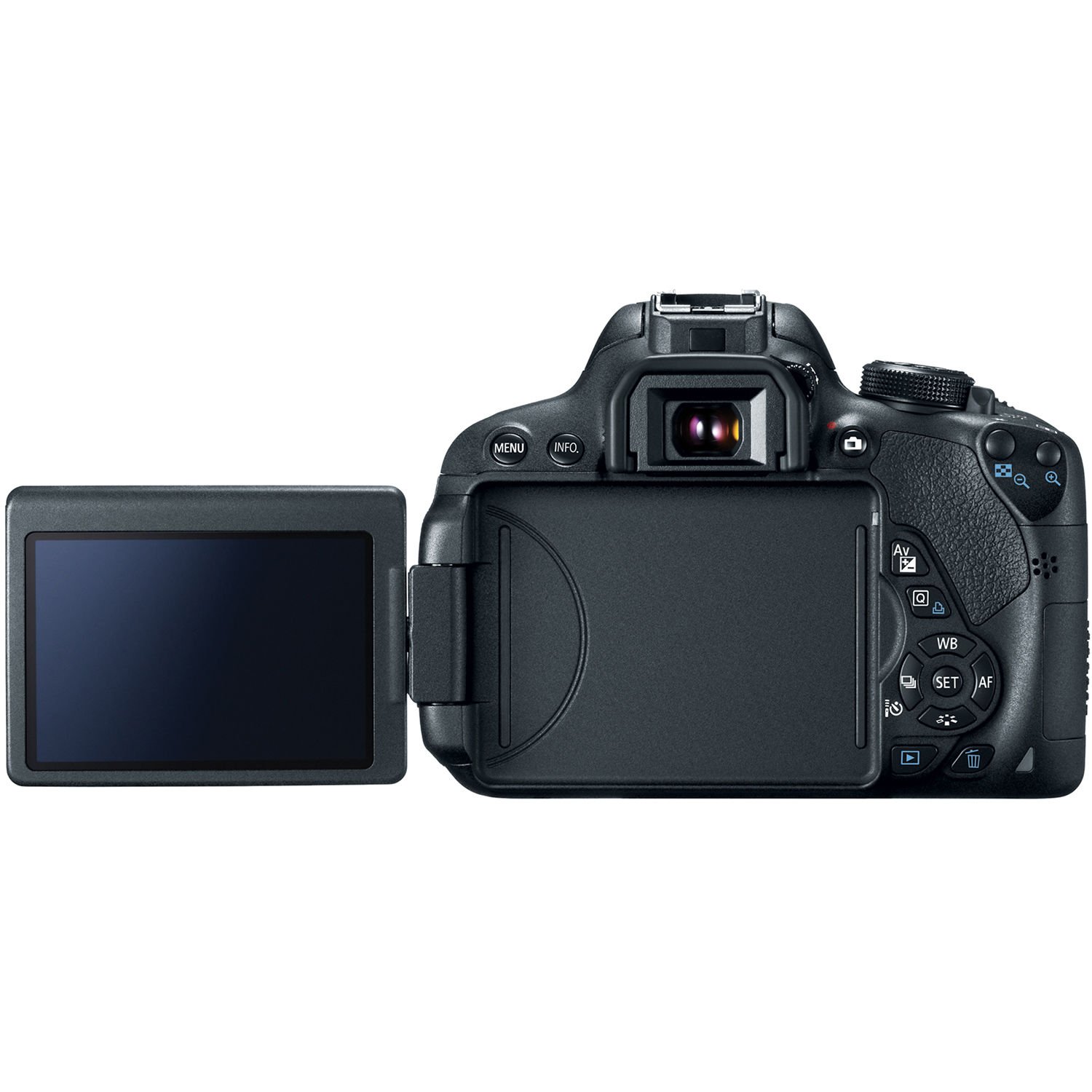 Canon EOS 700D với thiết kế gương lật chắc chắn 
